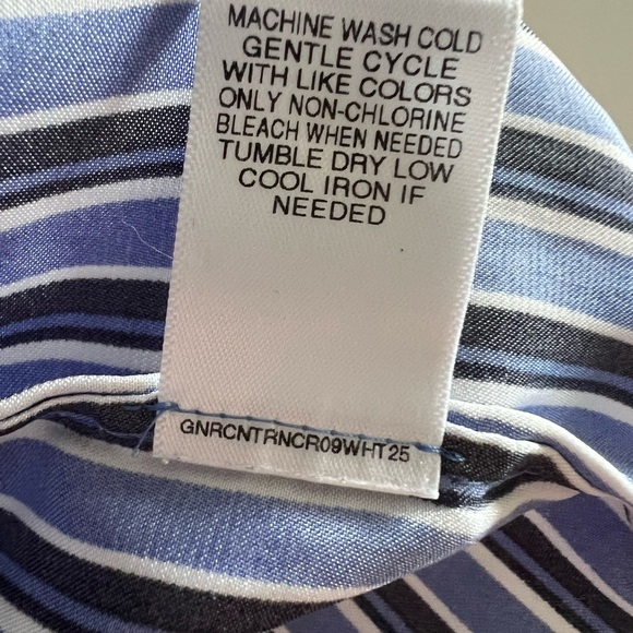 Roundtree & Yorke Stripe Blue and White Mens Pjs - Size Medium - Picture 11 of 13